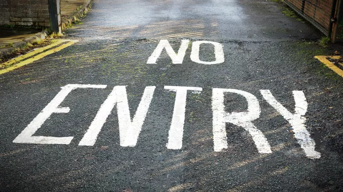 No entry sign